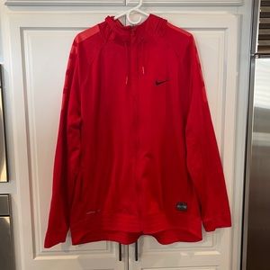 Nike red basketball hoodie